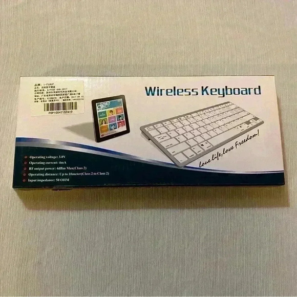 I-FUAUF Bluetooth Wireless Mini Keyboard Apple iOS & Android Cellphone Tablet - Picture 1 of 10